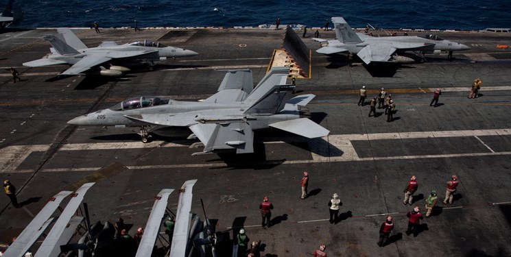 هواپیماهای چین رزمایش دریایی آمریکا و متحدانش را زیر نظر دارند